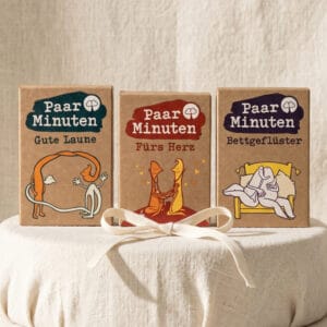 Paarzeit PaarMinuten Dreierpack – Kartenspiel mit Fragen für Paare
