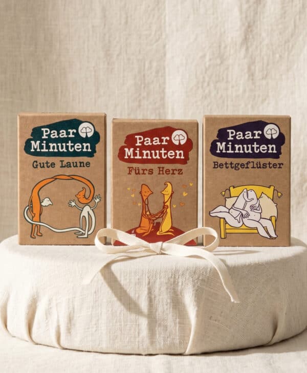 Paarzeit PaarMinuten Dreierpack – Kartenspiel mit Fragen für Paare