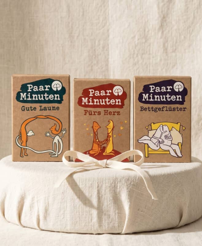 Paarzeit PaarMinuten Dreierpack – Kartenspiel mit Fragen für Paare